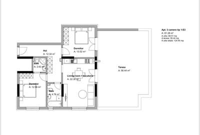 Apartament cu 3 camere decomandat în Dobroești