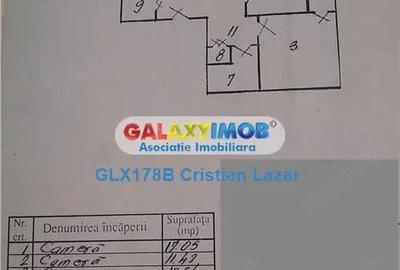 Apartament cu 3 camere decomandat în Crângași