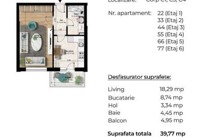 - Garsoniera decomandata 7 minute metrou Berceni - - 6