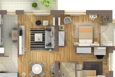 Apartament cu 3 camere semidecomandat, mobilat în Pipera - 8