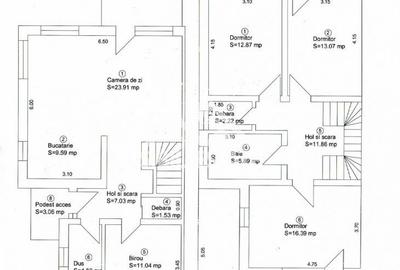 Casă individuală cu 5 camere cu Canalizare în Central - 14