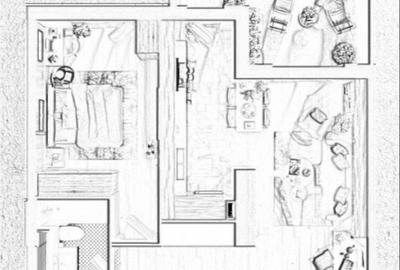 Apartament cu 2 camere în Mărăști
