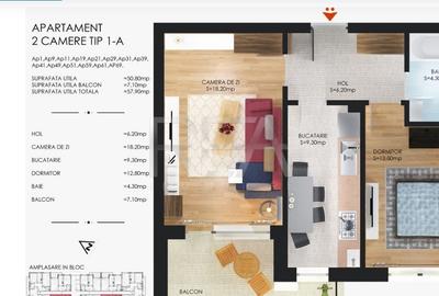 Apartament 2 camere Bloc 2025 Cartier Solar - 10