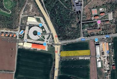 5000 mp!!! Intravilan Snagov Plaza,  28 ml - deschidere DN1 - 10