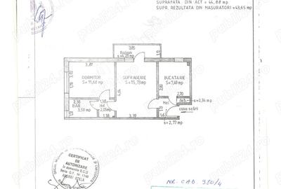 Apartament cu 2 camere semidecomandat în Abator