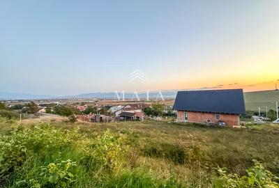 Teren de 874 mp cu vedere panoramica si proiect pentru casa, Sura Mare