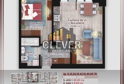 Apartament modern 2 Camere Tip Studio Metrou Nicolae Teclu - 2