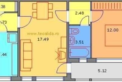 Apartament cu 2 camere semidecomandat, mobilat în Baba Novac