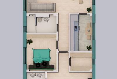 Apartament cu 3 camere decomandat în Palazu Mare - 5
