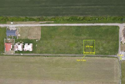 Teren de vânzare în Moșnița Veche | 670 mp | Deschidere 22 ml | 50.000 Euro Teren de vânzare în Moșnița Veche | 670 mp | Deschidere 22 ml | 50.000 Euro - 2