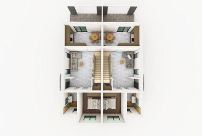 Duplex cu 4 camere cu Teren 300 Mp în Sânmihaiu Român - 8
