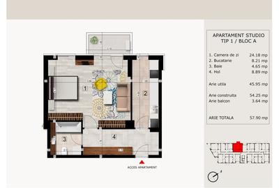 Studio Mobilat Premium Nou  Bucuresti Metrou Straulesti - 20