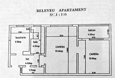 Apartament cu 2 camere nedecomandat în Podu Roș - 4