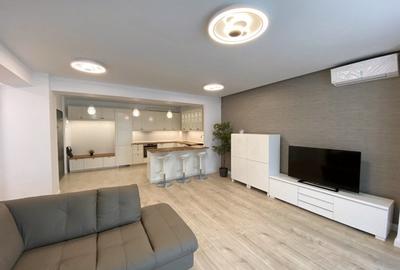 Apartament cu 2 camere semidecomandat, mobilat în Băneasa