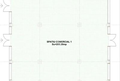 Spațiu comercial, de 205 mp, în Central - 1