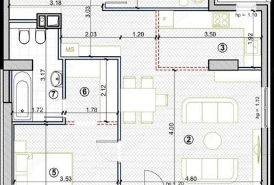 Penthouse in Isho loc de parcare 94mp - 5