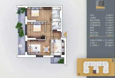Apartament 3 camere de vanzare in zona Nicolae Teclu  Metrou - 5