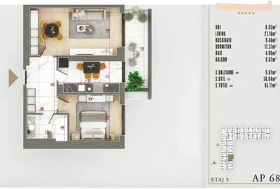 Apartament cu 2 camere decomandat în Theodor Pallady - 8