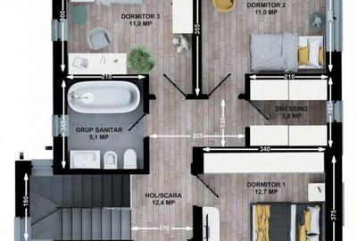 Casă cu 4 camere cu Canalizare în Vișani - 18