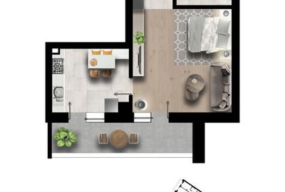 Garsoniera aproape de metrou Pacii - 8