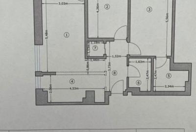 Apartament cu 3 camere în Drumul Taberei