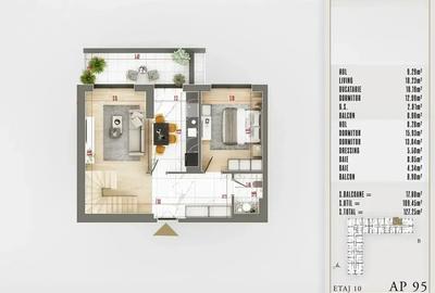 Penthouse cu 4 camere decomandat în Theodor Pallady - 4