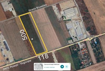 Investitie teren 2 - 5,9 ha deschidere 40-118 ml DN72 Parcul Industrial Ploiesti - 6