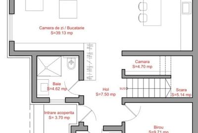 Duplex cu 5 camere cu Teren 372 Mp în Dumbrăvița - 15
