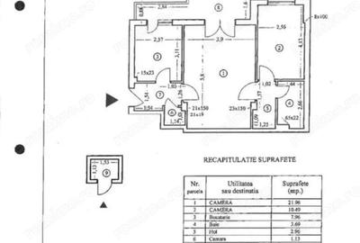 Apartament cu 2 camere 59,76 mp - piata Amzei - 5