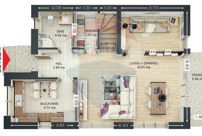 Casă cu 4 camere cu Teren 220 Mp în Baciu - 7