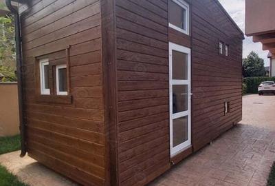 Tiny House Mini Casa Mobila Pe Roti Rulota Hambar Din Lemn Birou Afacere Din Poveste - 6