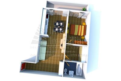 Apartament cu 2 camere partial mobilat Copou-Aleea Sadoveanu - 5
