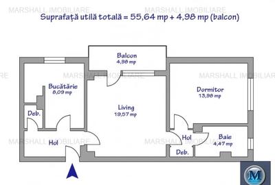 Apartament 2 camere de vanzare, zona Gheorghe Doja, 60.62 mp #14822 - 10