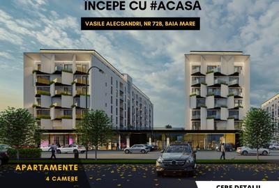 COMISION 0% - Ap. 4 camere - str.Vasile Alecsandri 72B, Baia Mare