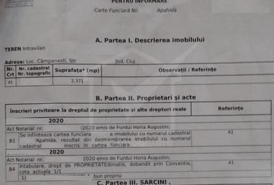 Teren 2371 mp, Apahida-Campenesti, expunere Sudica, Biserica de Lemn - 2