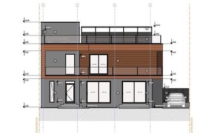 Casa tip-duplex semifinisata, 181,45 mp, terasa 89,30 mp, zona ANL