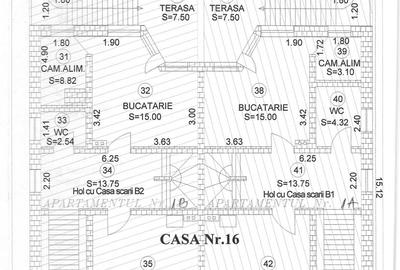 Casă individuală cu 8 camere cu Canalizare în Central - 8