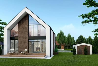 Casa A30-arhitectura scandinava | 5 camere | teren 532 mp| Crevedia | Comision 0 - 2