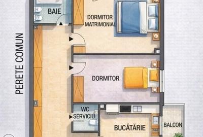 Apartament cu 3 camere decomandat în Central - 4