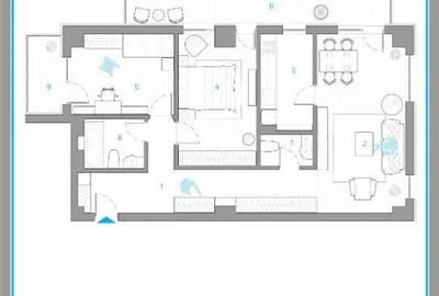 Apartament cu 3 camere decomandat în Nicolina - 3