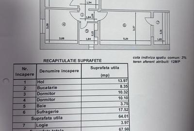 Apartament cu 3 camere decomandat în Central - 1