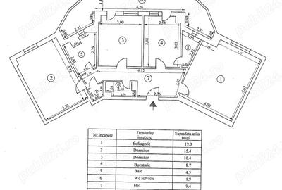 Apartament cu 3 camere decomandat în Central - 5
