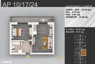 Apartament cu 2 camere în Industriilor