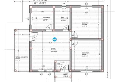 Casă cu 3 camere în Todirel - 3