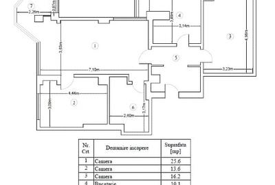 Apartament cu 3 camere semidecomandat, mobilat în Tineretului - 15