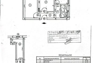 Apartament cu 2 camere în Central