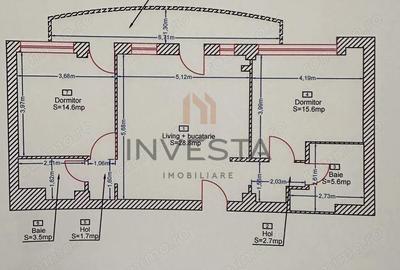 Apartament cu 3 camere decomandat în Mărăști