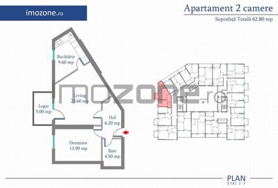 Apartament cu 2 camere semidecomandat în Militari - 11