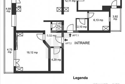 Spatiu birouri zona Mihalache - Turda in imobil mixt, 4 camere, 155 mp, 8 eur/mp - 3