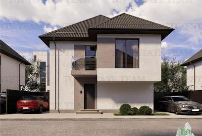 Vila 5 camere cu incalzire in pardoseala pe parter si etaj, mansarda locuibila, - 1